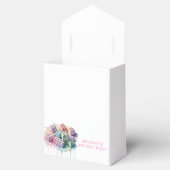 Pastel Building Block Splash Girl Verjaardagsfeest Bedankdoosjes (Geopend)