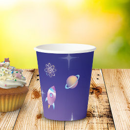 Pastel Buitenruimte Papieren Bekers