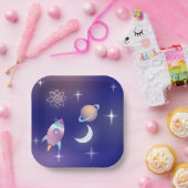 Pastel Buitenruimte Papieren Bordje (Feest)