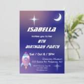 Pastel buitenruimte verjaardag kaart (Staand voorkant)