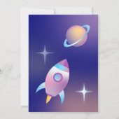 Pastel buitenruimte verjaardag kaart (Achterkant)