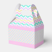 pastel Bunny Ears Happy Paasfeest Bedankdoosjes (Achterkant)