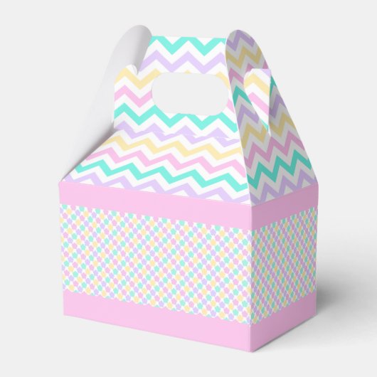 pastel Bunny Ears Happy Paasfeest Bedankdoosjes (Achterkant)