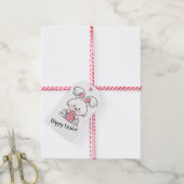 Pastel Bunny Elegance Cadeaulabel (Met Touw)