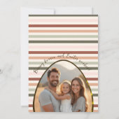 Pastel Bunny Familie Pasen Wijze Foto Kaart (Achterkant)