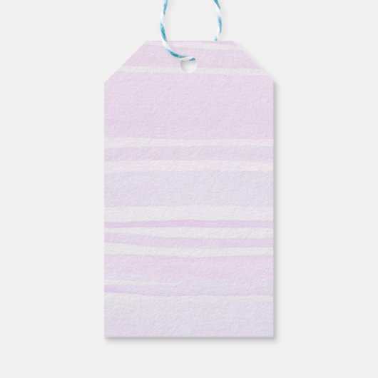 Pastel Bunny Happy Easter Gift Label – Aangepaste  Cadeaulabel (Achterkant)