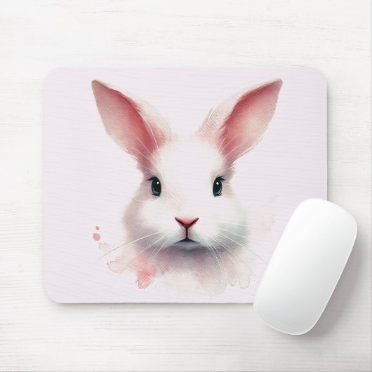 Pastel Bunny Magic: Girly Muismat (Met muis)