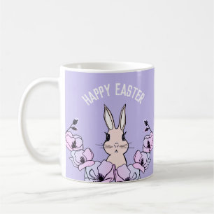 Pastel Bunny Magnolia Flower Pasen Koffiemok
