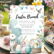Pastel Bunny Paasbrunch en Eierjacht