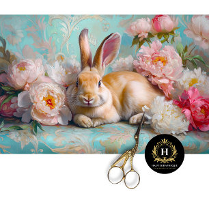 Pastel Bunny & Peony Paasvakantie Decoupage Tissuepapier