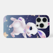Pastel Bunny Phone Case –Kawaii Star Rabbit iPhone Hoesje (Achterkant horizontaal)
