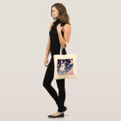 Pastel Bunny Tote Bag – Hemels Kawaii Konijn (Voorkant (model))