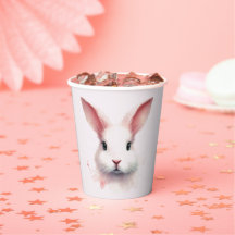 Pastel Bunny Vibes: Paper Cup Edition