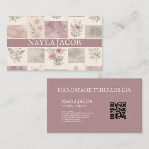 Pastel Burgundy Pretty Meisjesachtig Paars Groen P Visitekaartje