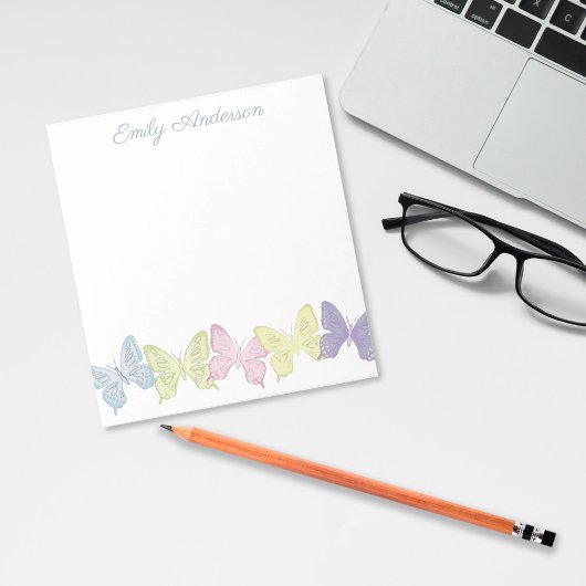 Pastel Butterflies 5,5-inch x 6-inch laptop - 40 p Notitieblok