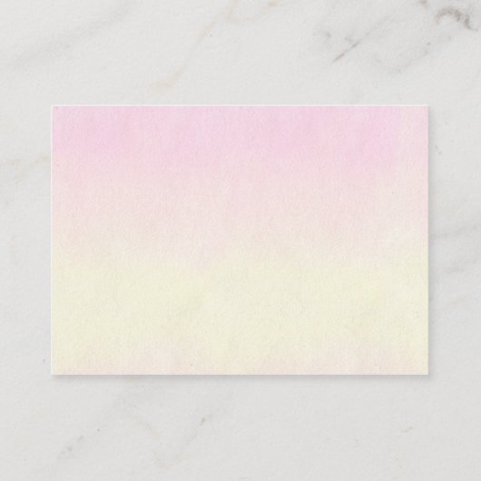 Pastel Butterflies Baby shower Boeken voor Baby Informatiekaartje (Achterkant)