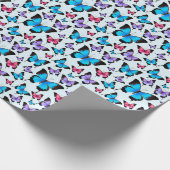 Pastel Butterflies Colorful Gift Cadeaupapier (Hoek)