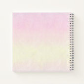 Pastel Butterflies Elegant Baby shower Gastboek Notitieboek (Achterkant)