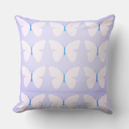 Pastel Butterflies, groot Sierkussen