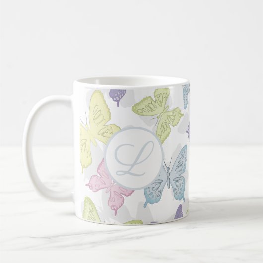 Pastel Butterflies Pattern 11 oz Classic Mok (Links)