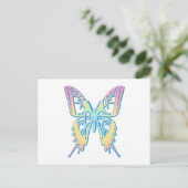 Pastel Butterfly Briefkaart (Staand voorkant)