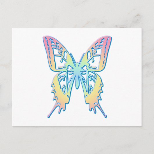 Pastel Butterfly Briefkaart (Voorkant)