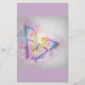 Pastel Butterfly Briefpapier (Voorkant)