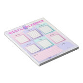 Pastel Butterfly Dreams: Weekly Planner voor Organ Notitieblok (Schuin)