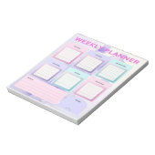 Pastel Butterfly Dreams: Weekly Planner voor Organ Notitieblok (Linkerzijde)