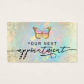 pastel butterfly faux - folie visitekaartje (Voorkant)