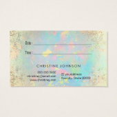 pastel butterfly faux - folie visitekaartje (Achterkant)