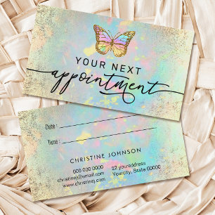 pastel butterfly faux - folie visitekaartje