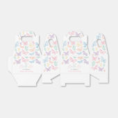 Pastel Butterfly Girl's 1e verjaardag Rainbow Part Bedankdoosjes (Uitgevouwen)