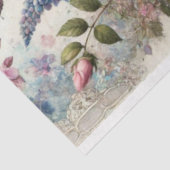 Pastel Butterfly Kisses & Blush Petals Decoupage Tissuepapier (Detail)