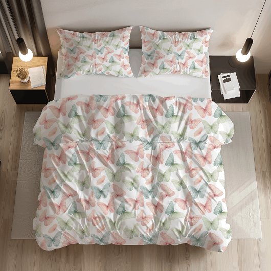 Pastel Butterfly Kussensloop