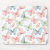 Pastel Butterfly Muismat (Voorkant)