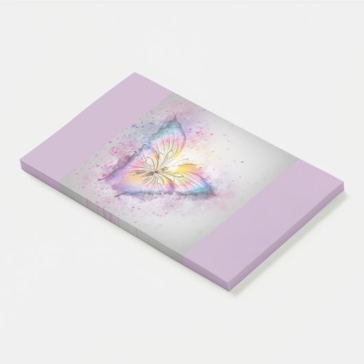 Pastel Butterfly Post-it® Notes (Schuin)