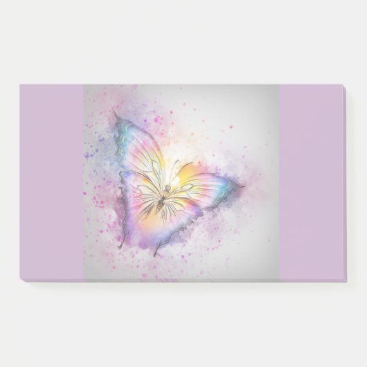 Pastel Butterfly Post-it® Notes (Voorkant)