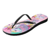 Pastel Butterfly Teenslippers voor haar (Schuin)