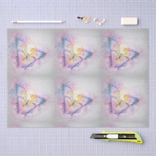Pastel Butterfly Tissuepapier (Craft)