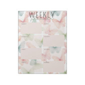 Pastel Butterfly Weekly Planner Notitieblok (Linkerzijde)