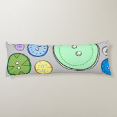 Pastel Button Illustratie Lichaamskussen (Achterkant)