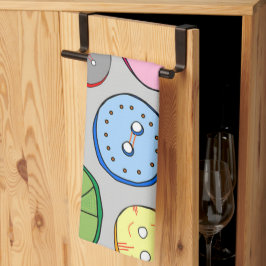 Pastel Buttonnen Theedoek