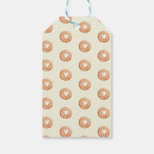 Pastel Cacaomokkoekje Vrolijk Kerstfeest Cadeaulabel (Achterkant)