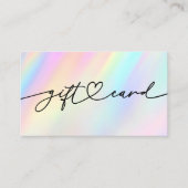 pastel cadeaubon visitekaartje (Voorkant)