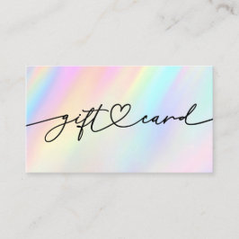 pastel cadeaubon visitekaartje