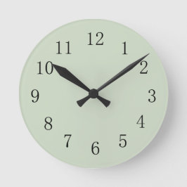 Pastel Camo Green Round (gemiddelde wandklok) Ronde Klok
