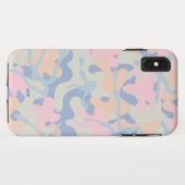 Pastel Camo Pattern Monogramed Case-Mate iPhone Case (Achterkant (horizontaal))