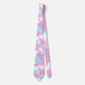 Pastel Camouflage Abstract kunstpatroon Stropdas (Voorkant)