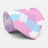 Pastel Camouflage Abstract kunstpatroon Stropdas (Opgerold)